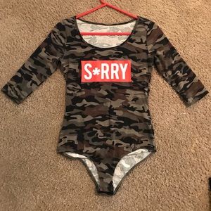 Camo bodysuit